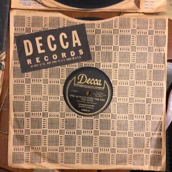Charlie Barnet You Always Hurt The One You Love 78 RPM Vinyl or Shellac Lp '44 - Picture 6 of 6